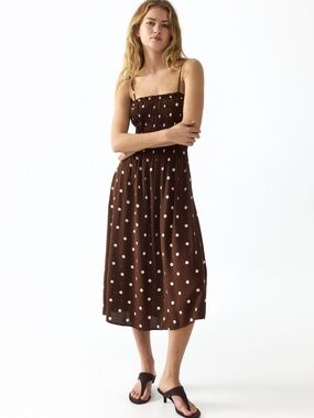 NWT H&M Smocked Strappy Dress